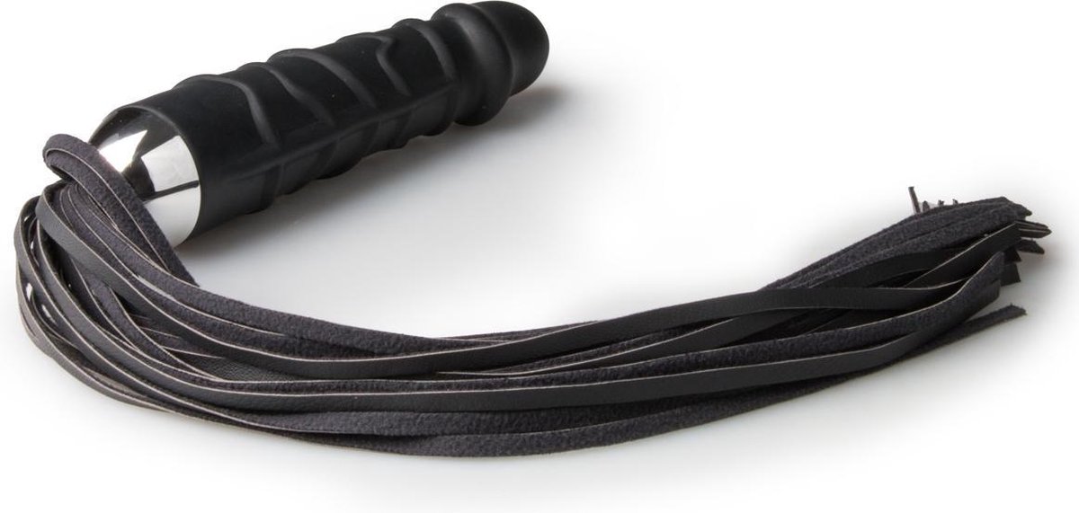 Zweep met dildo - - Zwart