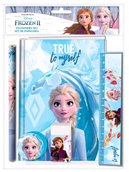 Disney schrijfset Frozen 25 x 19 cm 5 delig - Blauw