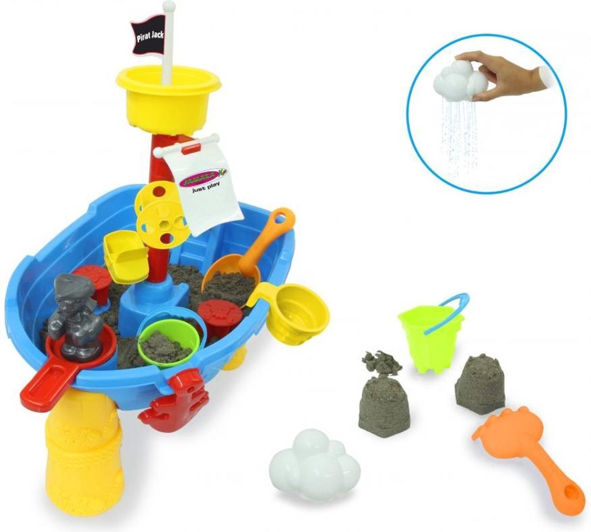 Jamara zand en watertafel junior 295 x 580 mm 21 delig - Blauw