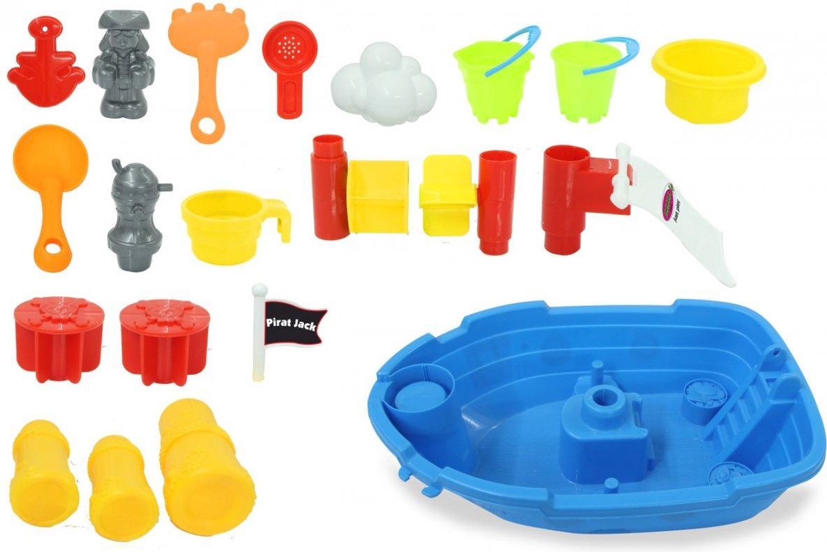 Jamara zand en watertafel junior 295 x 580 mm 21 delig - Blauw