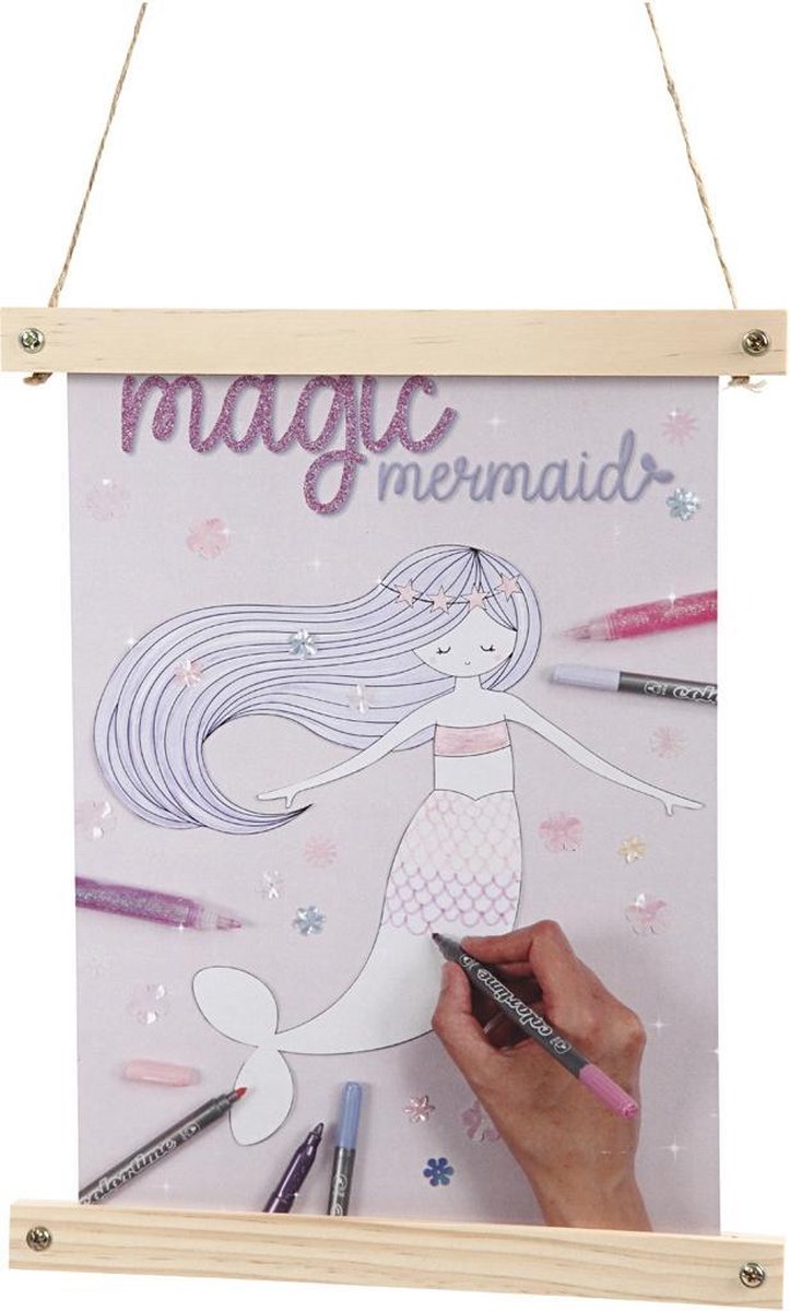 Creotime poster hangers hout unisex 25 x 2 cm