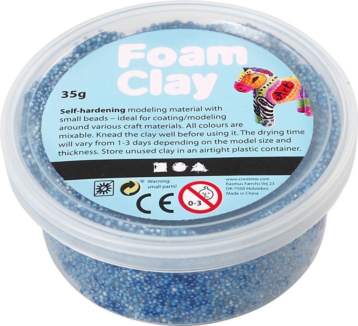 Foam Clay klei 35 gram (78922) - Blauw