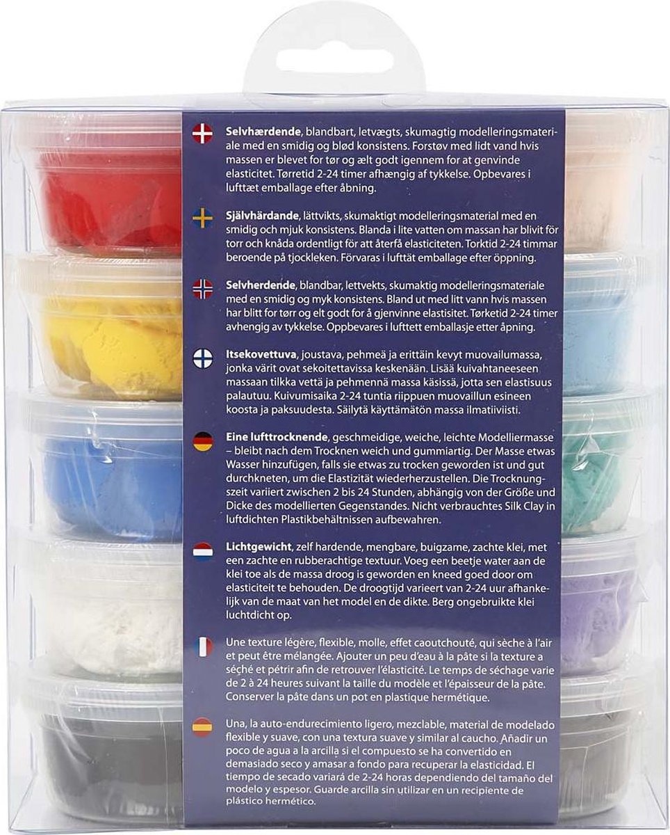 Silk Clay Basic I kleiset 10 x 40 gram 10 delig (79143)