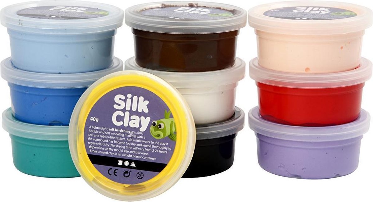Silk Clay Basic I kleiset 10 x 40 gram 10 delig (79143)