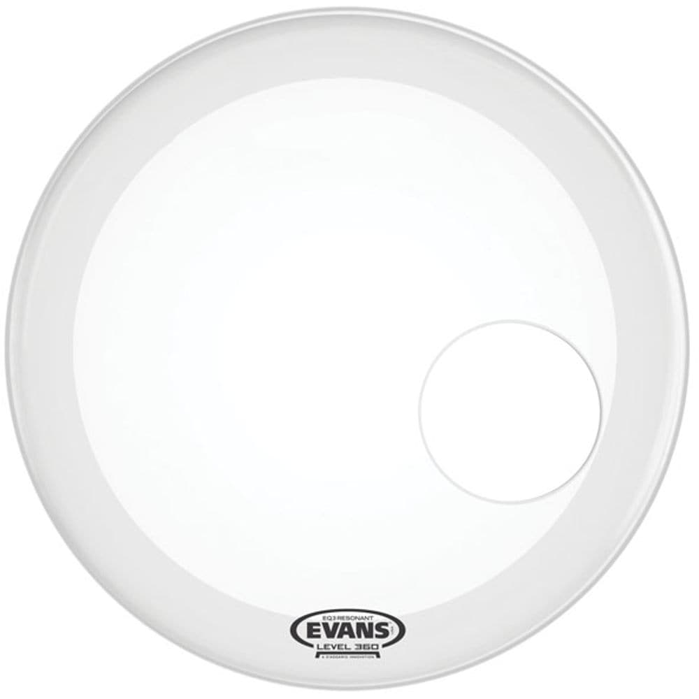 Evans BD22RGCW EQ3 Coated White 22 inch bassdrumvel