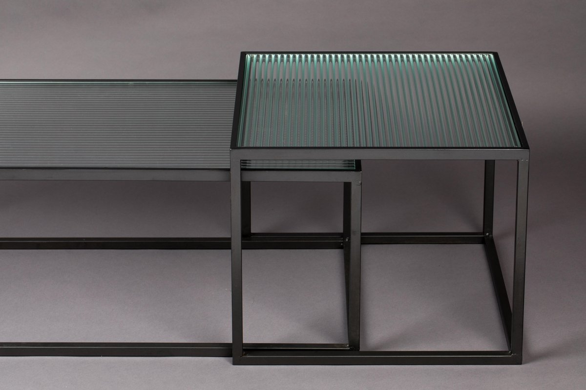 Dutchbone Boli Salontafel Set van 2 - Zwart