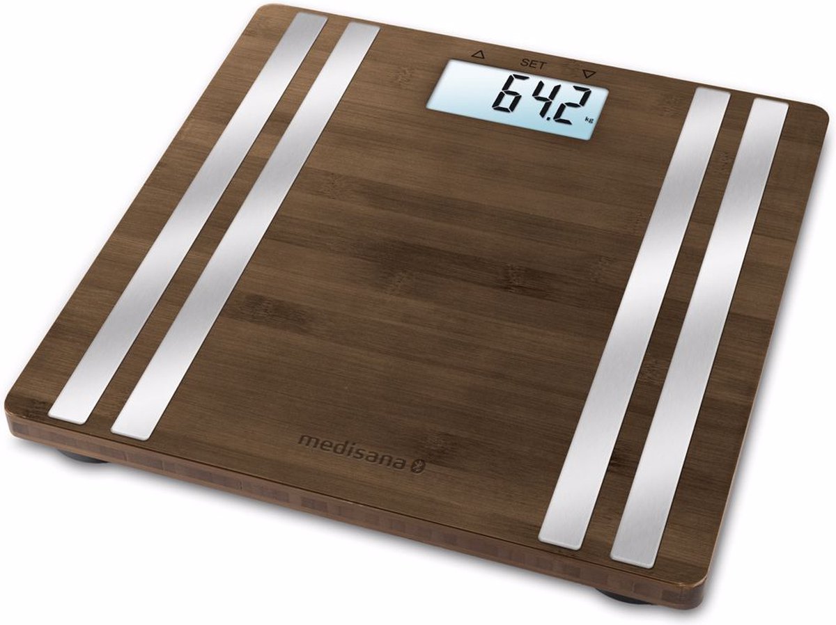Medisana Bs 552 Connect Lichaamsanalyse Weegschaal Bamboo Dark - Bruin