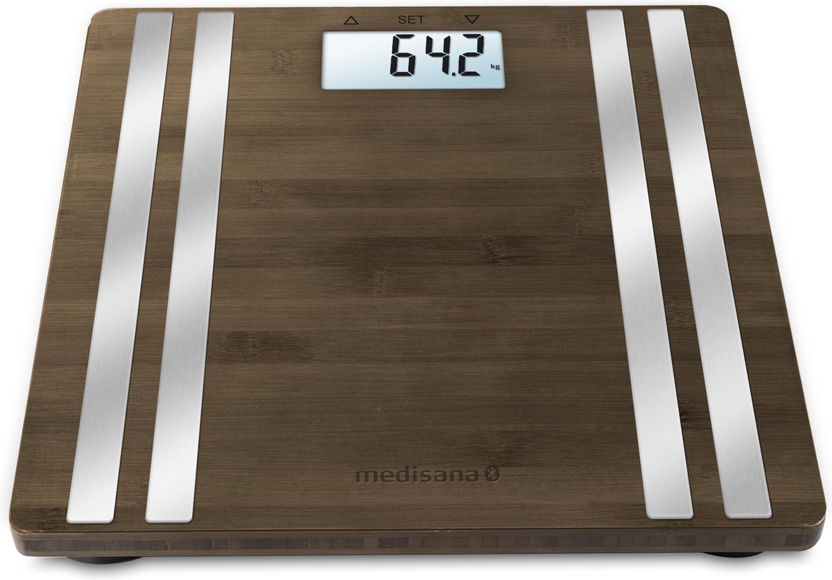 Medisana Bs 552 Connect Lichaamsanalyse Weegschaal Bamboo Dark - Bruin