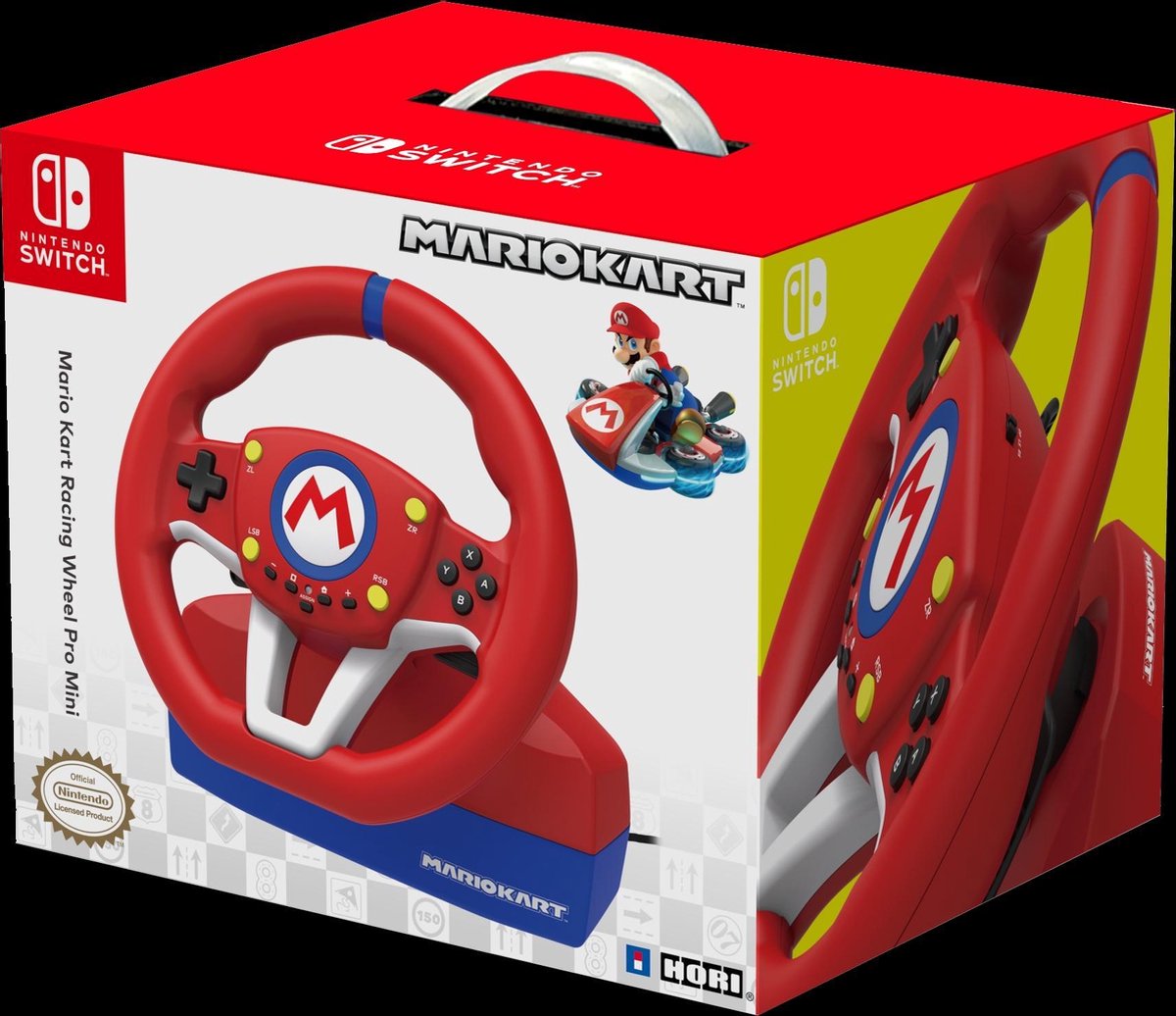 Hori Mario Kart Racing Wheel Pro Nintendo Switch - Rood