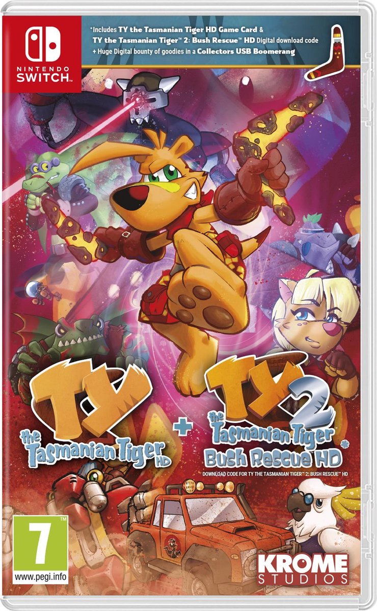 Krome Studios Ty The Tasmanian Tiger HD + Ty The Tasmanian Tiger 2: Bush Rescue HD