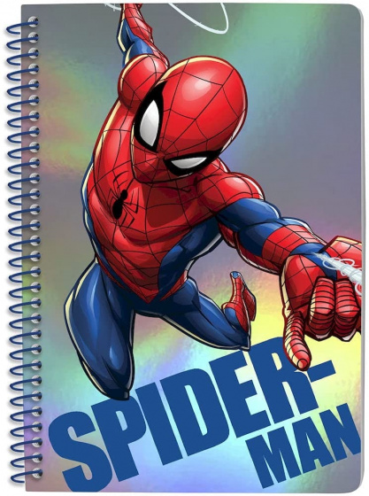 Marvel notitieboek Spider Man jongens A5 papier rood/blauw