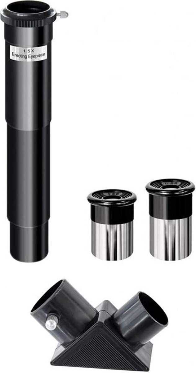 National Geographic telescoop en microscoopset aluminium/geel - Zwart