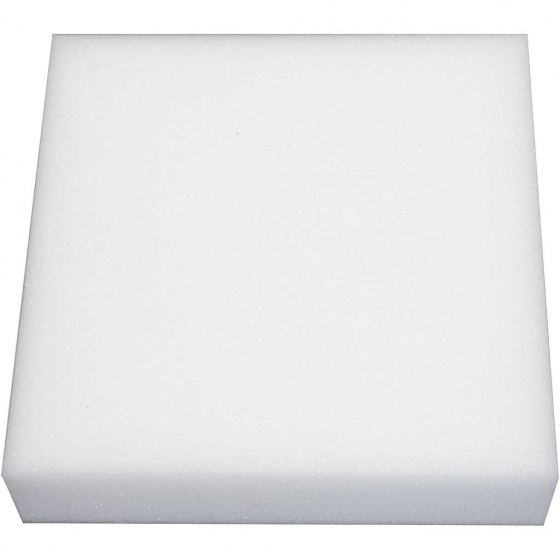 Creotime naaldvilten blok 20 x 20 cm foam - Wit