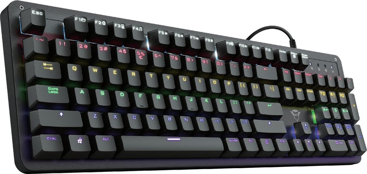 Trust GXT 863 Mazz Mechanisch Gaming Toetsenbord Qwerty - Zwart