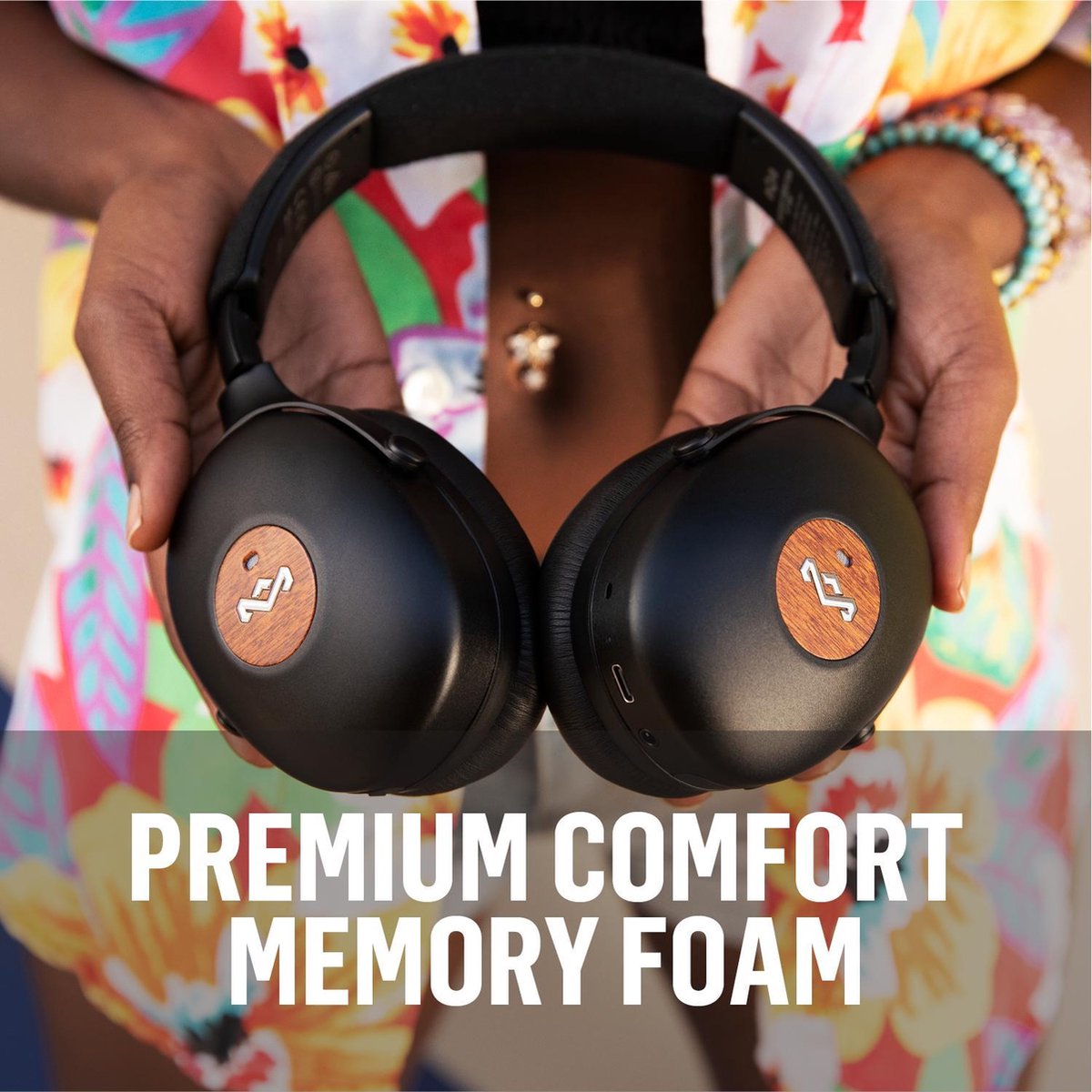 House Of Marley Positive Vibration XL ANC Rosé - Goud