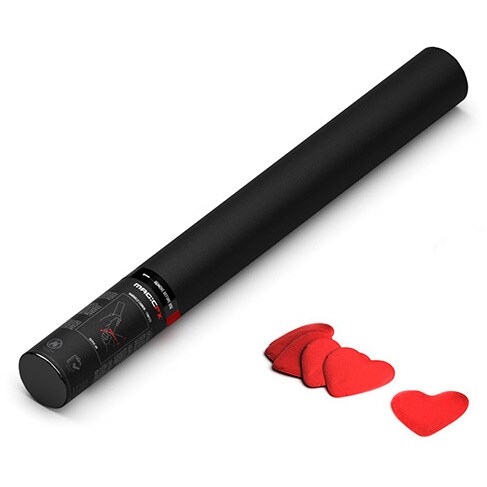 Magic FX HC03RDH Handheld Confetti Cannon 50 cm rode hartjes