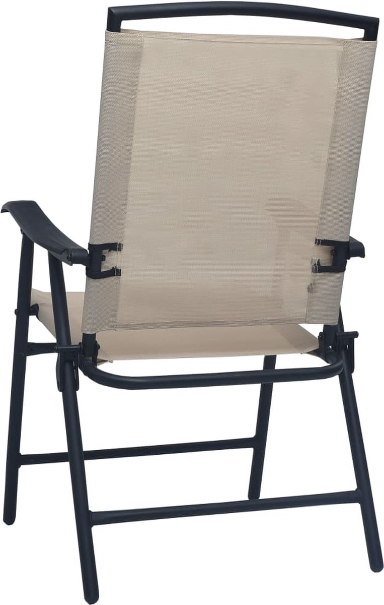 Vidaxl 3-delige Bistroset Staal Crème