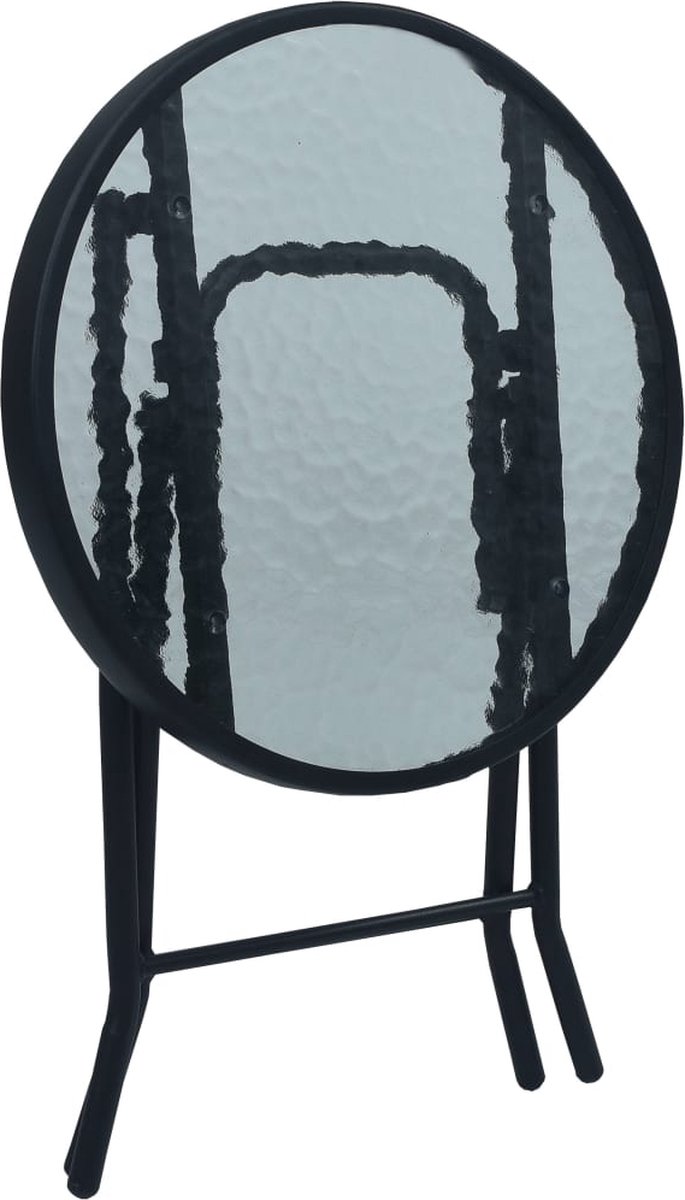 Vidaxl 3-delige Bistroset Staal Crème