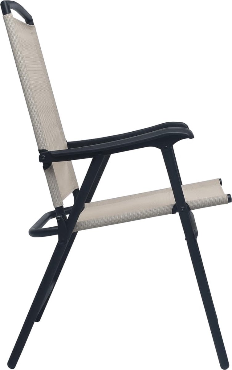 Vidaxl 3-delige Bistroset Staal Crème