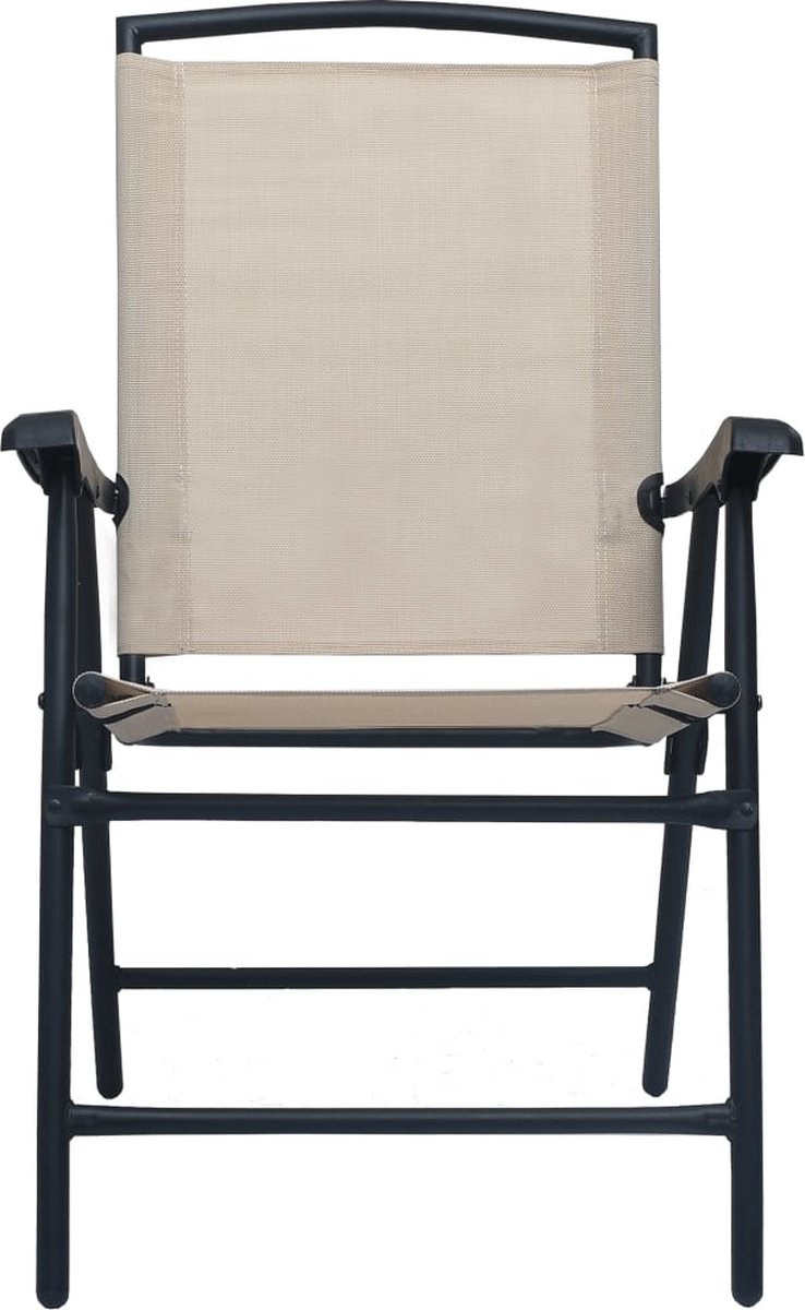 Vidaxl 3-delige Bistroset Staal Crème