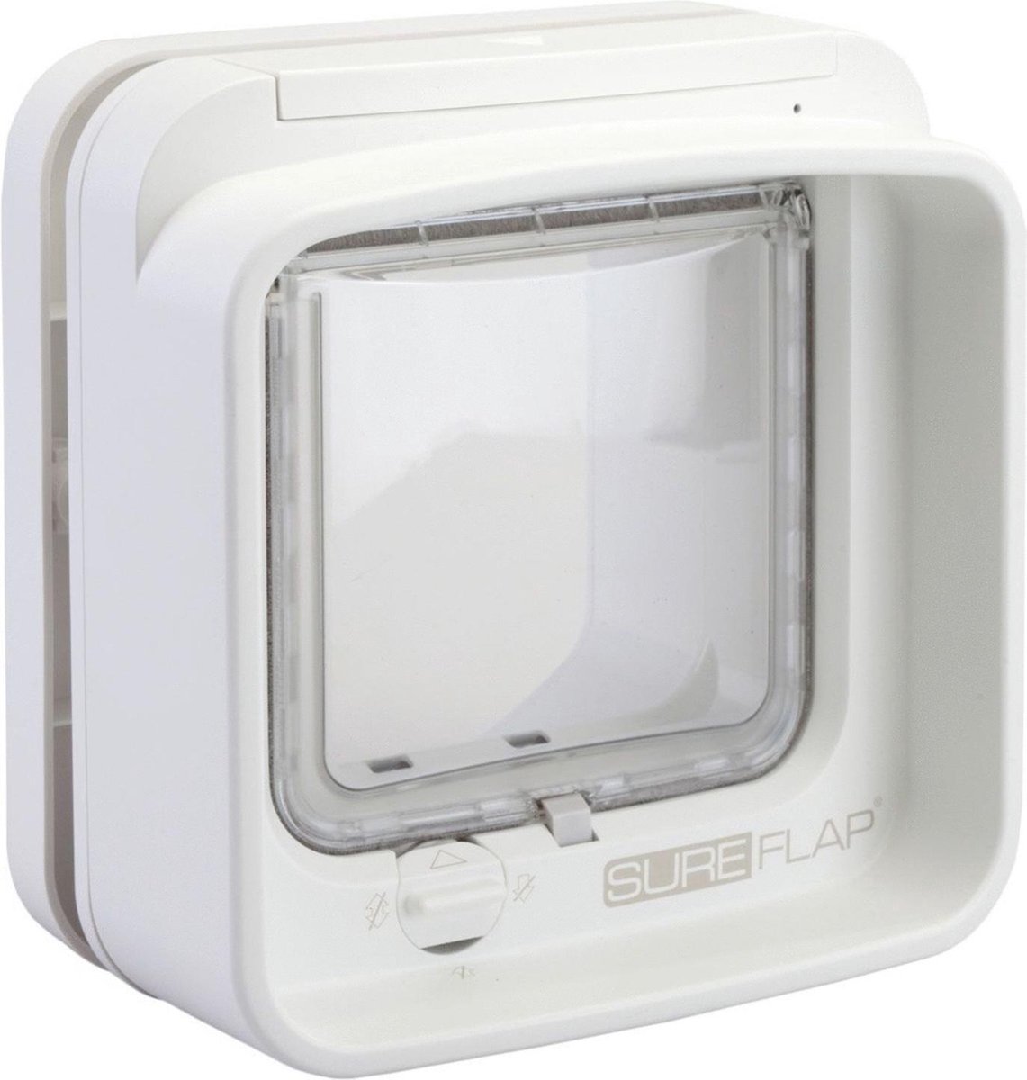 SureFlap Dierenluik Microchip Dualscan - Kattenluik - 20x20x7 cm - Blanco