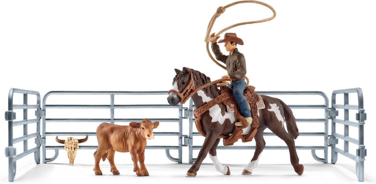 Schleich Boerderij - Lassovangst Met Cowboy 41418