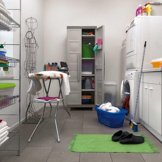 Keter Opbergkast Met Schappen Excellence 182 Cm Zwart En - Beige