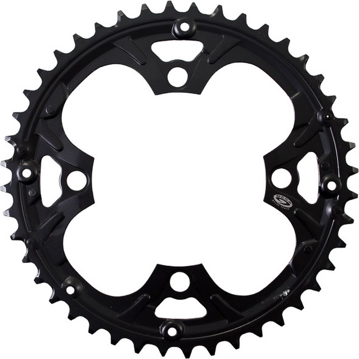 Shimano kettingblad Deore FC M480 44T 9S 104 mm - Zwart