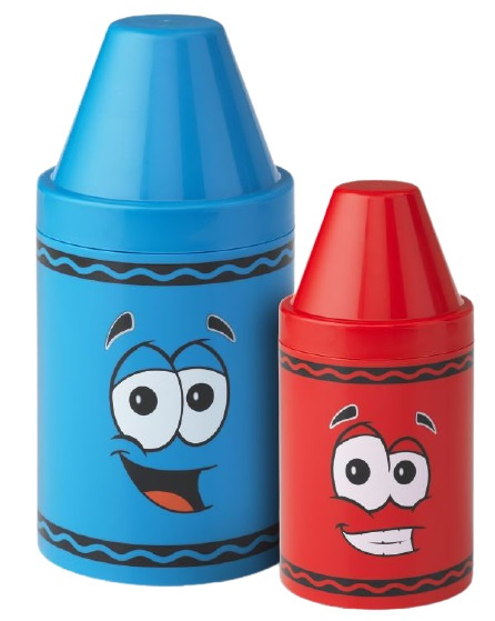 Crayola opbergbox Krijtvorm 30,8 cm PP/ 2 stuks - Blauw