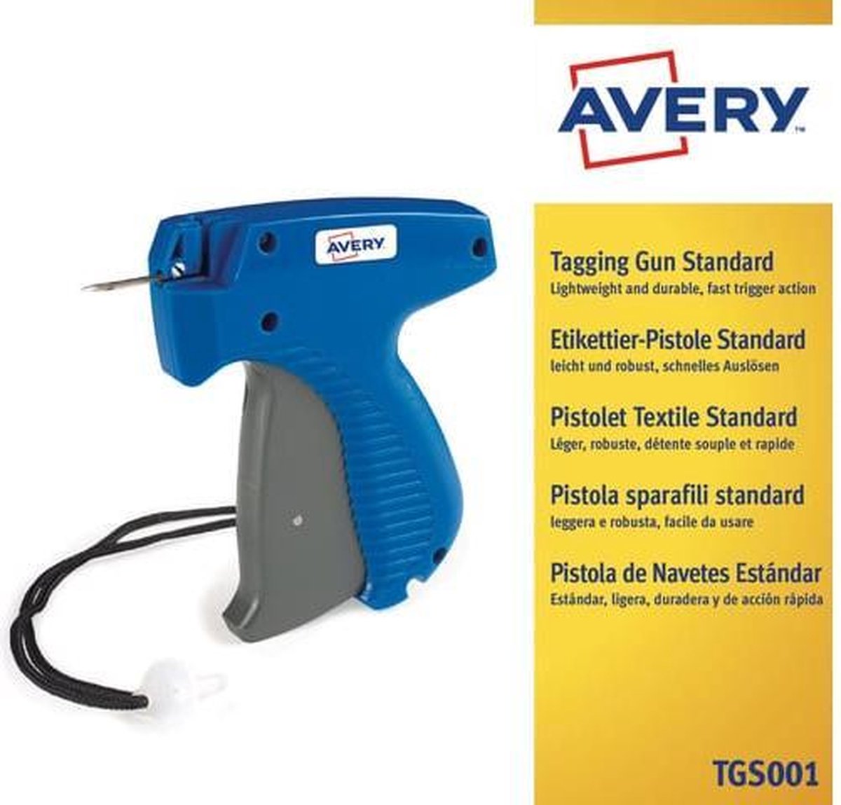 Avery textieltang staal/grijs - Blauw