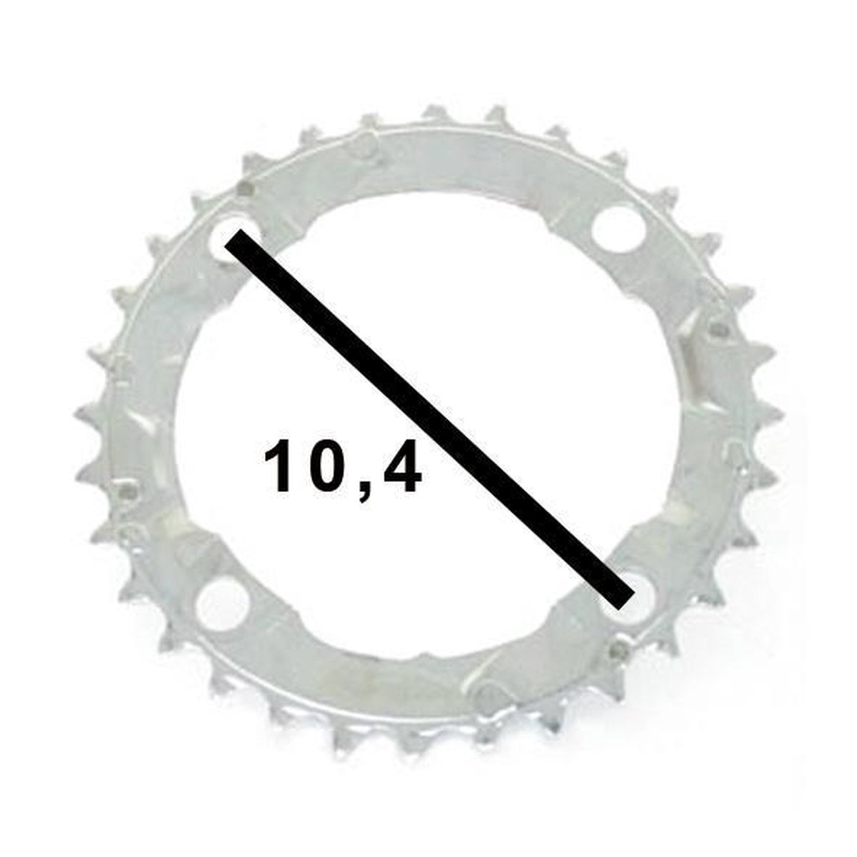 Shimano kettingblad Alivio FC M415 32T 7/8S 104 mm zilver