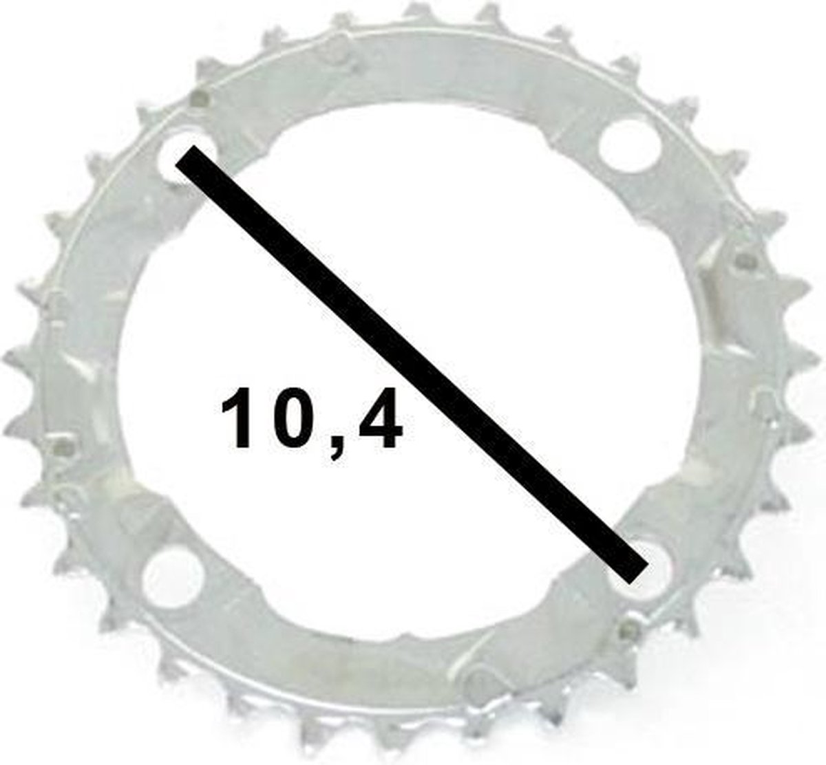 Shimano kettingblad Alivio FC M415 32T 7/8S 104 mm zilver