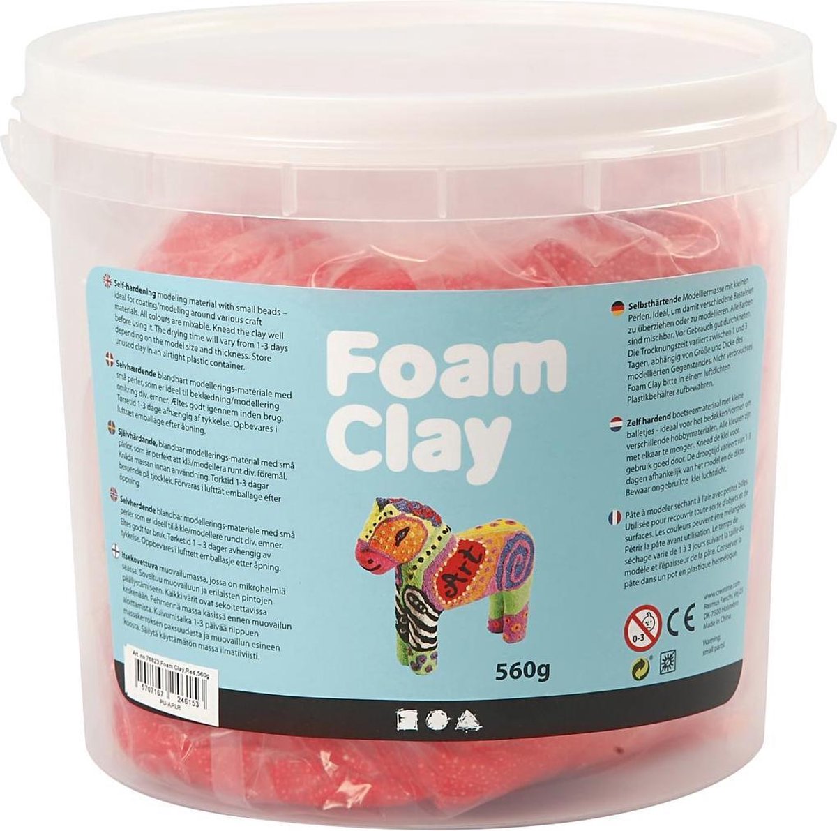 Foam Clay 560 gram - Rood
