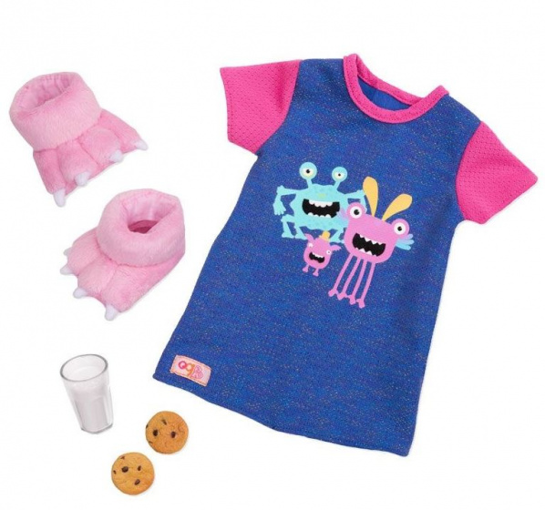 Our Generation kledingset pop Ice Snuggle Monster 46 cm - Rosa