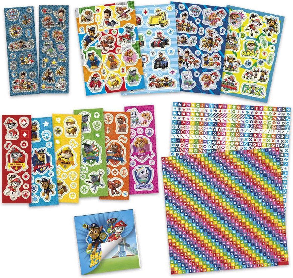 Totum stickerdoos Paw Patrol 12 rollen + boekje