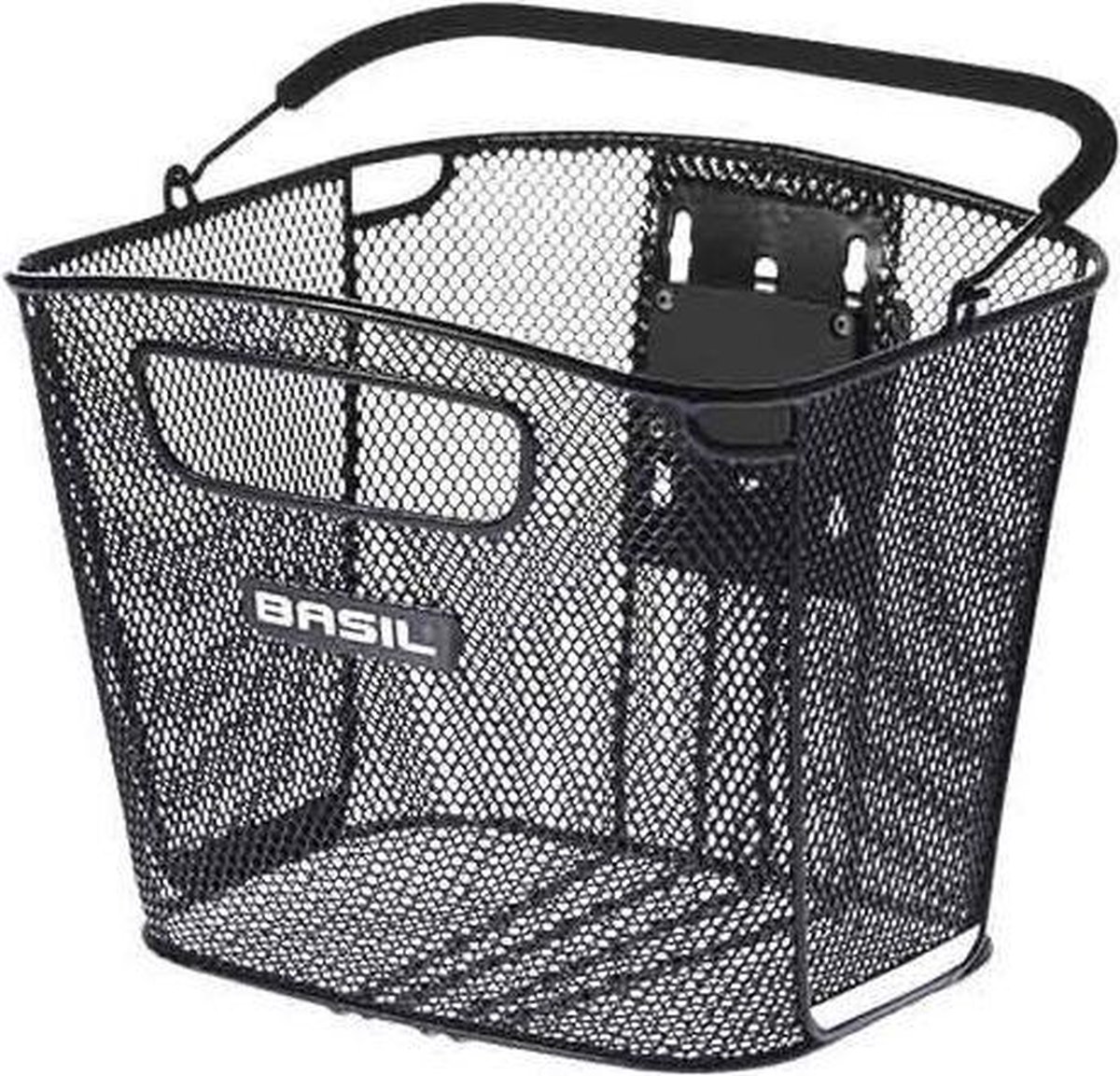 Basil fietsmand Bold KF voor 25 liter staal - Zwart