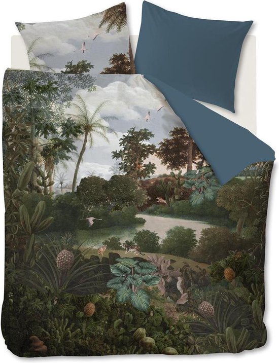 Voyage Dekbedovertrek 200 x 220 cm - Groen