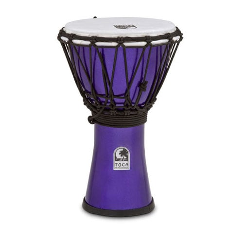 Toca TFCDJ-7MV Freestyle Colorsound djembe 7 inch metaal-violet