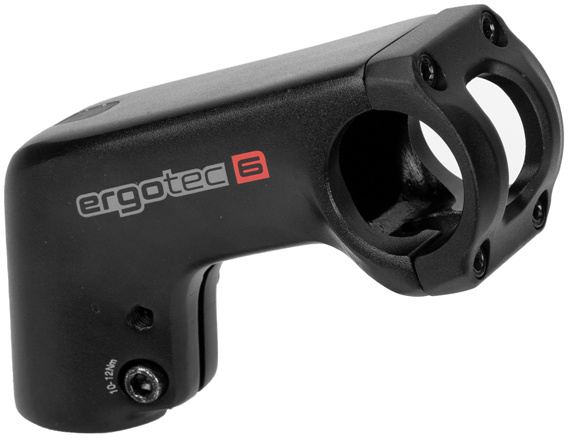 Ergotec stuurpen Barracuda 28,6/110/31,8 mm aluminium - Zwart