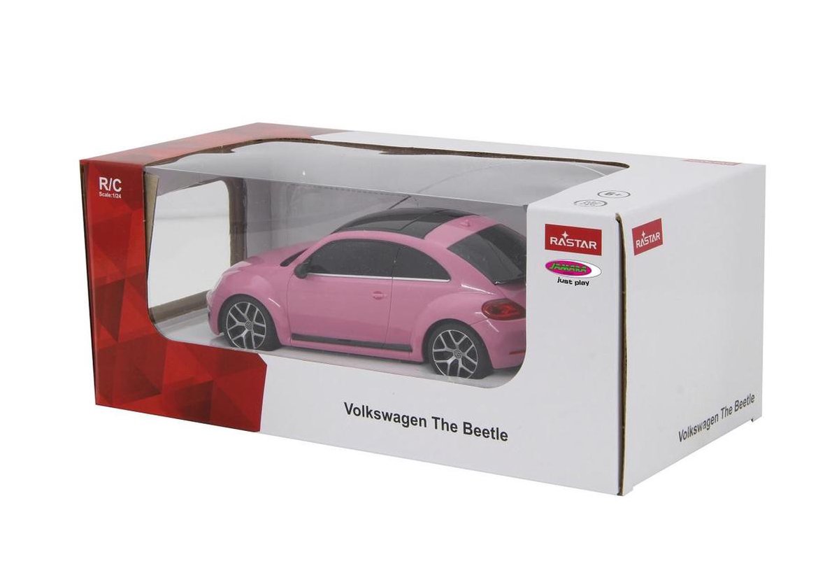Jamara Rastar RC Volkswagen Beetle 27 MHz 1:24 - Roze