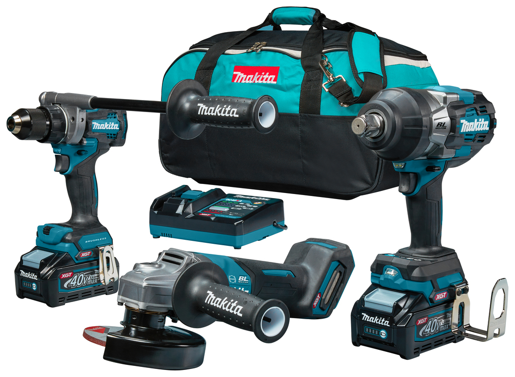 Makita DK0158G301 | Combiset | 40 V Max | Set | 2x 4,0 Ah accu | snellader