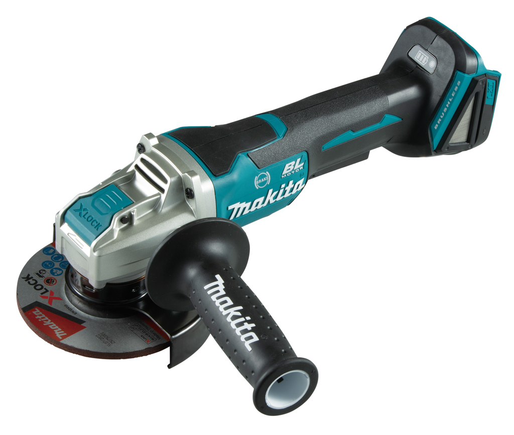 Makita DGA520ZX1 | 18 V | Haakse slijper | 125 mm | X-LOCK | Body | Zonder accu&apos;s en lader | in Mbox | met veiligheidsschakelaar