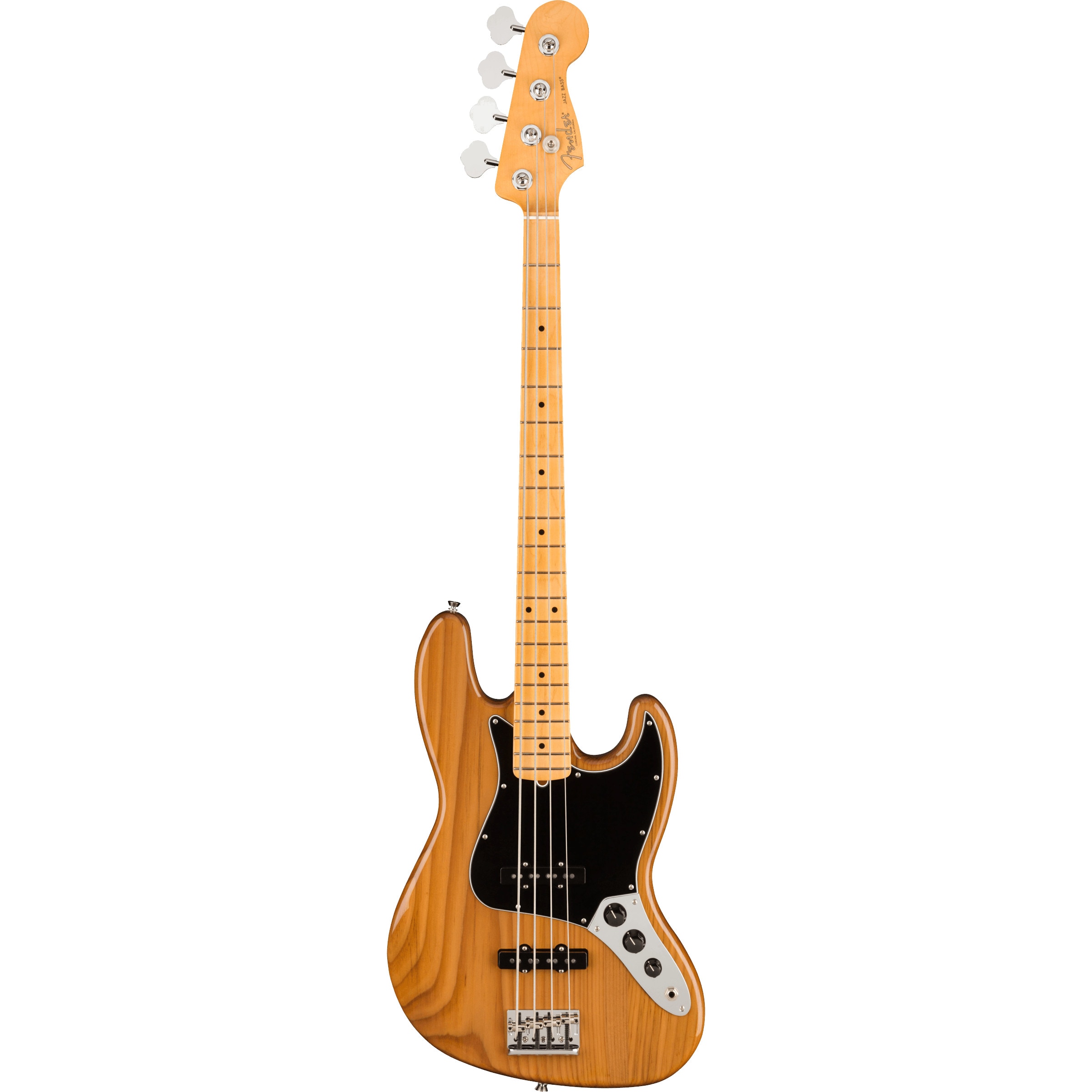 Fender American Professional II Jazz Bass Roasted Pine MN elektrische basgitaar met koffer