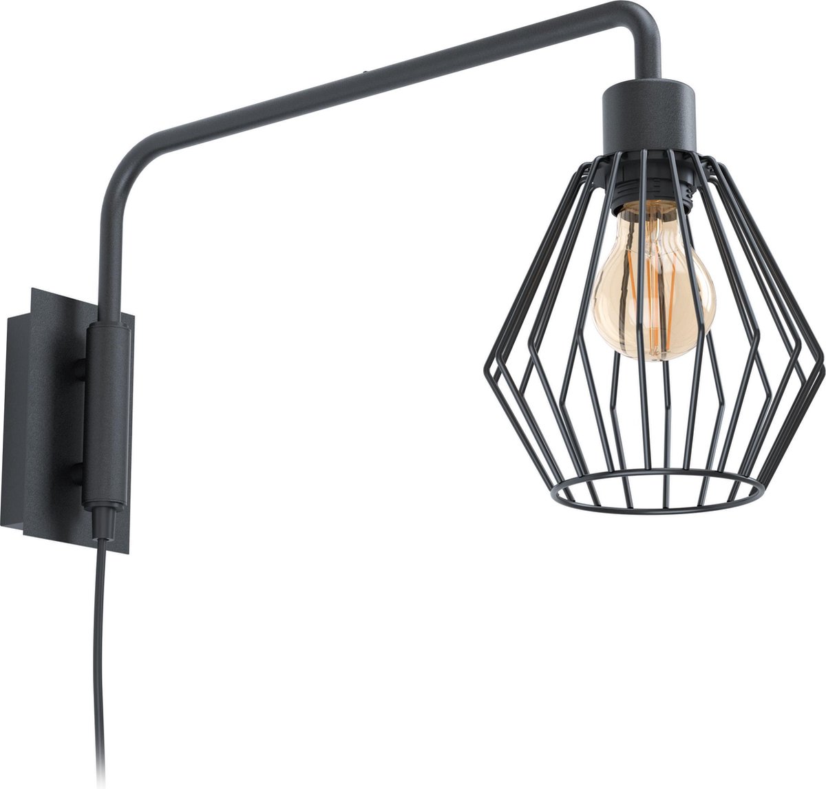EGLO Tabillano Wandlamp - Zwart