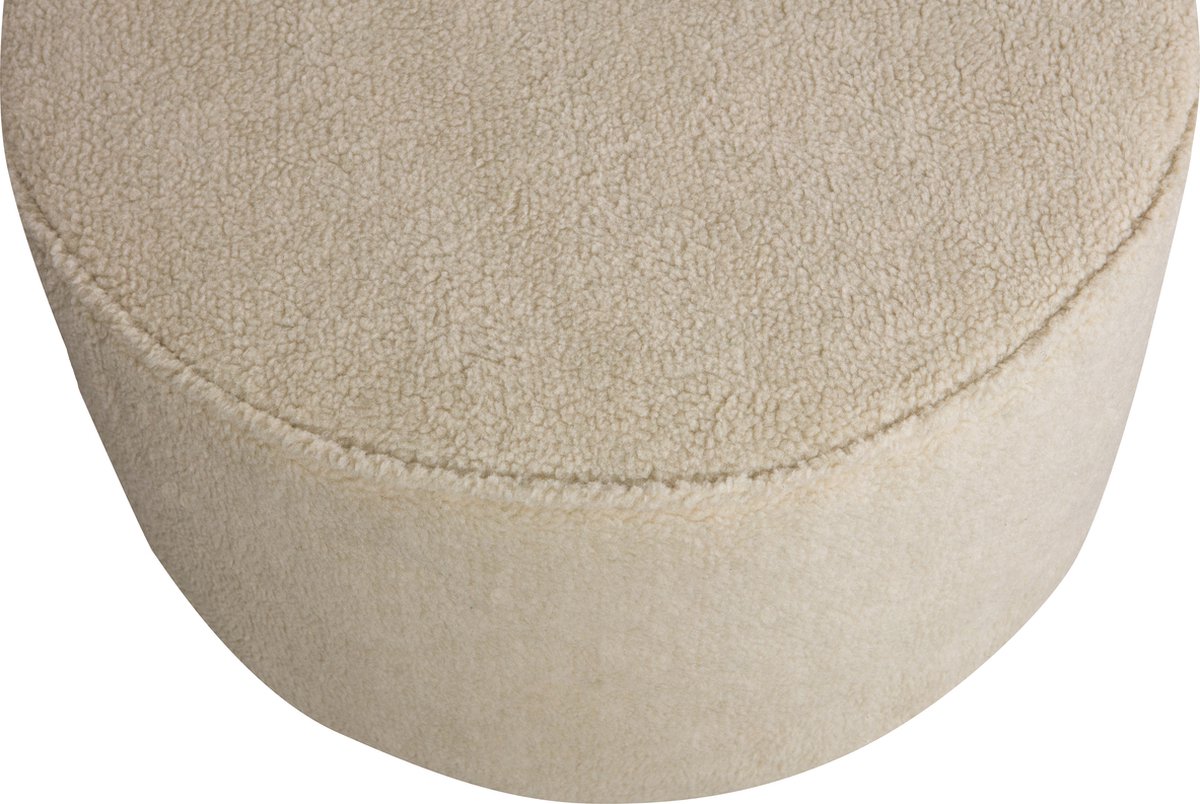 Woood Sara Poef Ø 60 cm - Wit