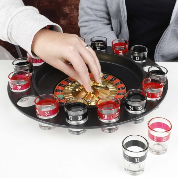 hi Premium Roulette Borrelspel - 29,5 x 6,5 cm