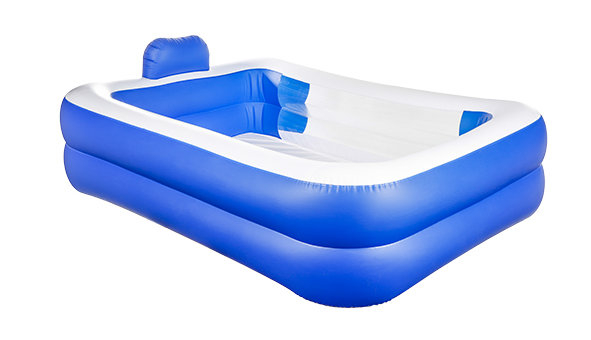 Huismerk Premium Familiezwembad Met Hoofdsteun - 200 x 150 x 50 cm - Blauw