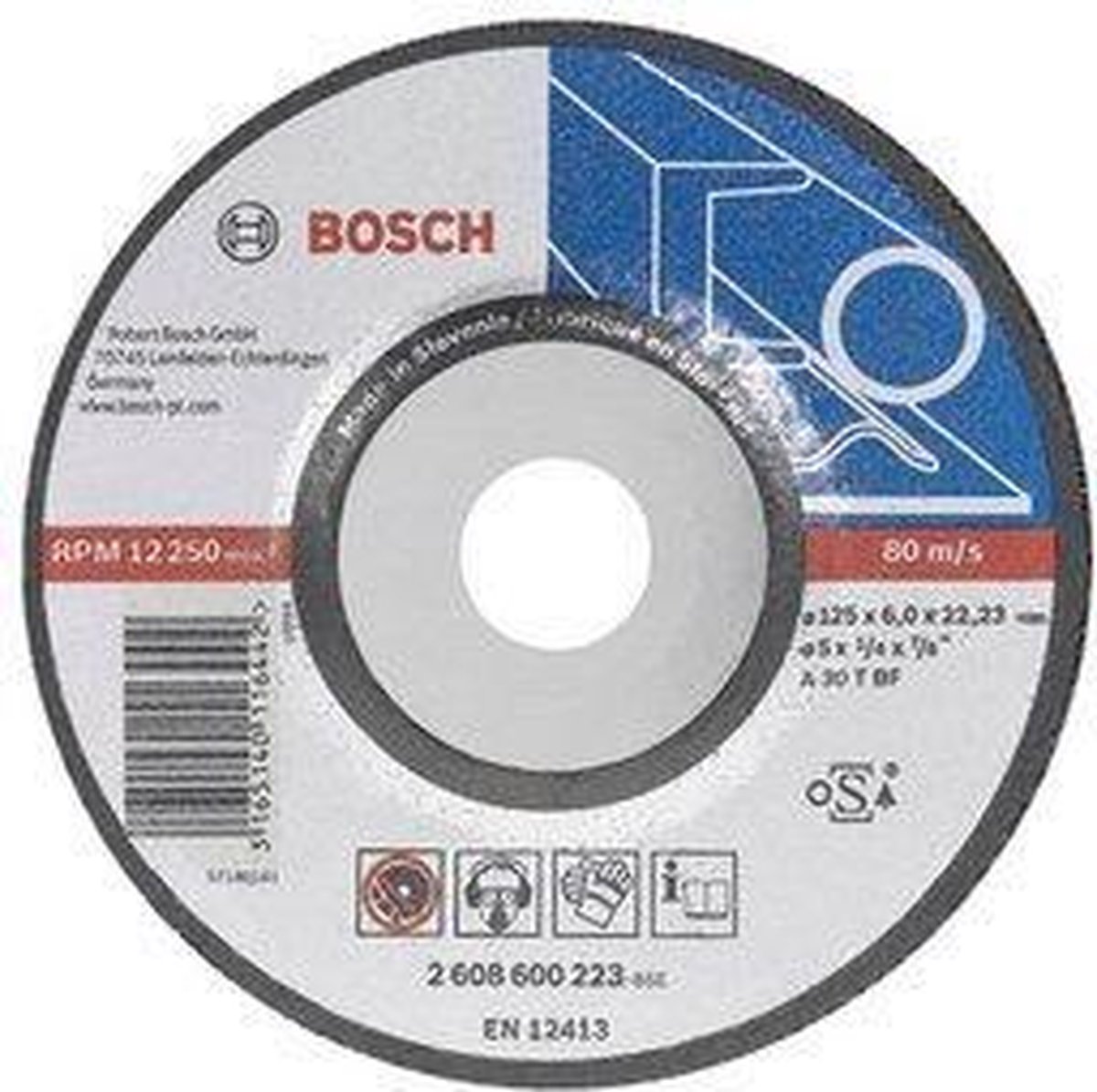 Bosch Afbraamschijf | Metaal | 115x6 | per 10 | 2608600218