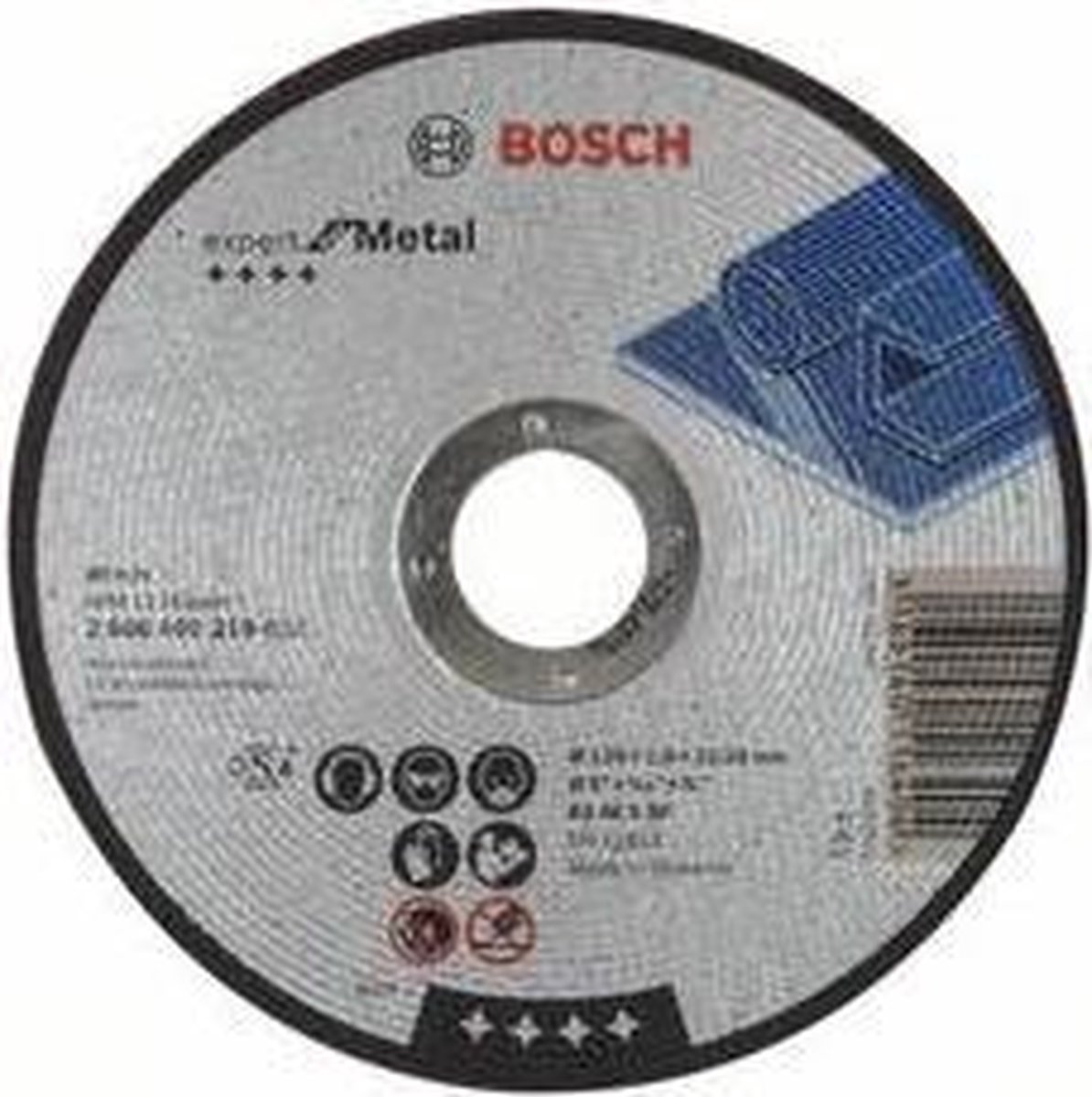 Bosch Doorslijpschijven | Metaal | 125x1,6 | per 25 | 2608600219