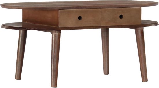 Vidaxl Salontafel 100x50x46 Cm Massief Acaciahout - Bruin